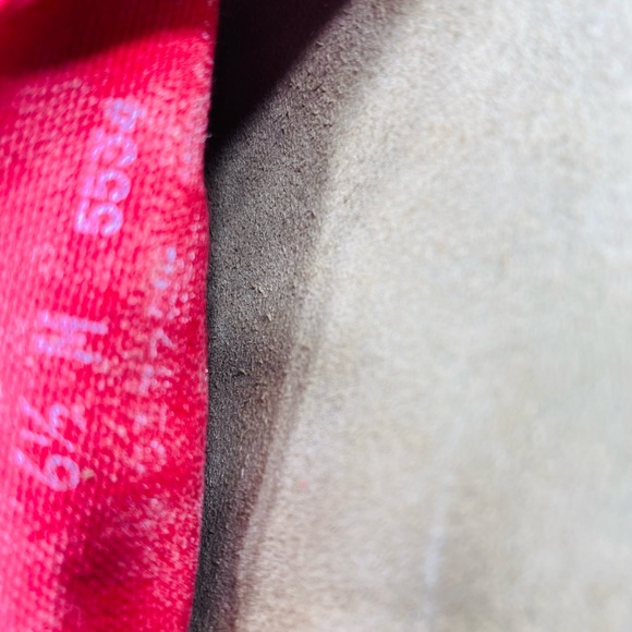 Munro American Red Fabric Stretch Mule Slide Slip On Wedge Sandal Women 6,5M - Picture 7 of 7